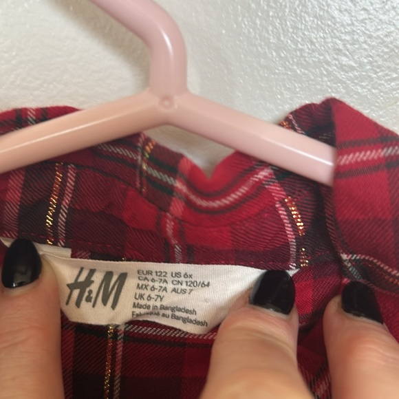 H&M Holiday flannel dress - Picture 4 of 4
